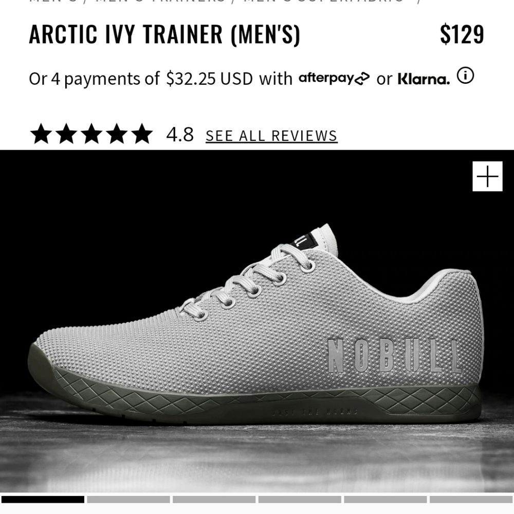 Nobull Trainer crossfit shoes mens 7 womens 8.5